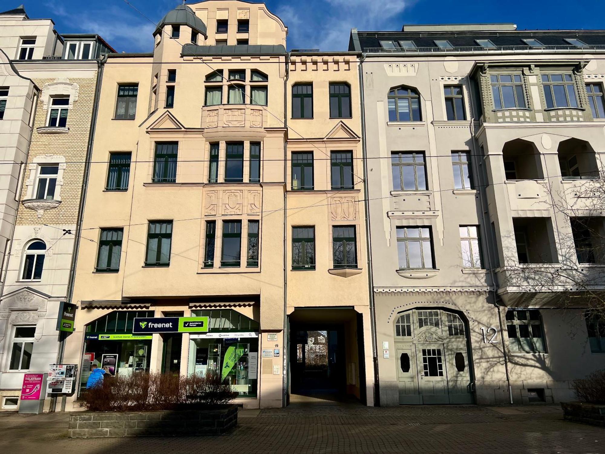 Edler Wohnraum Luxurioeses Studio Im Zentrum Mit Balkon, Kaffeevollautomat, Klima & Parkplatz Zwickau Zewnętrze zdjęcie